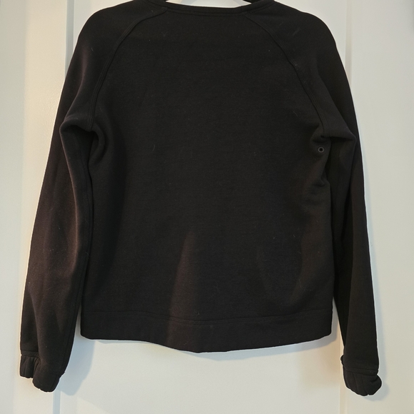 Lululemon Snapshot Crew Reflective Crewneck‎ Sweatshirt Black Leopard Pockets  6 - Picture 6 of 11